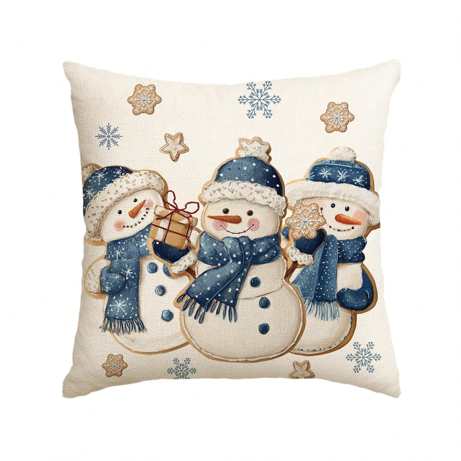 1pc Winter Snowman Snowflake 1 - đánh giá và giá Pillow Insert 18X18
