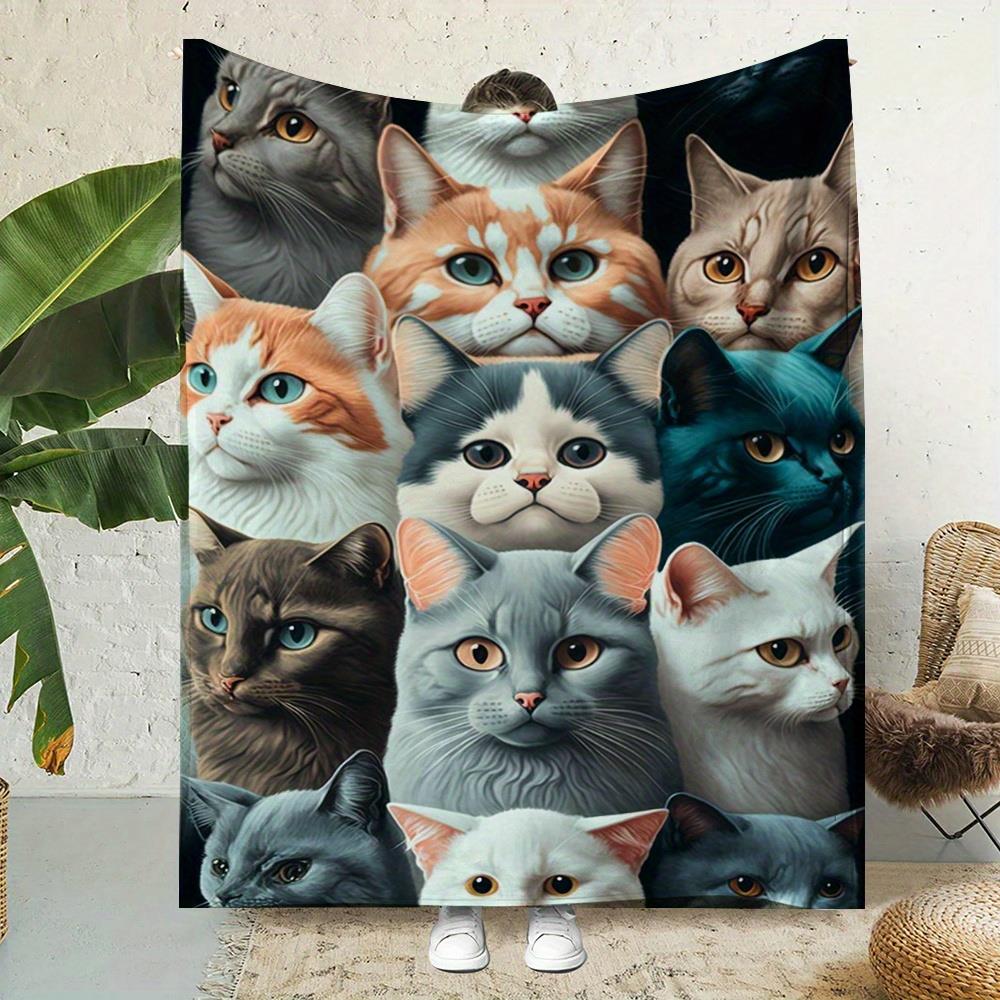 Cute cartoon cat face pattern  - đánh giá và giá Home Textiles Face Towel