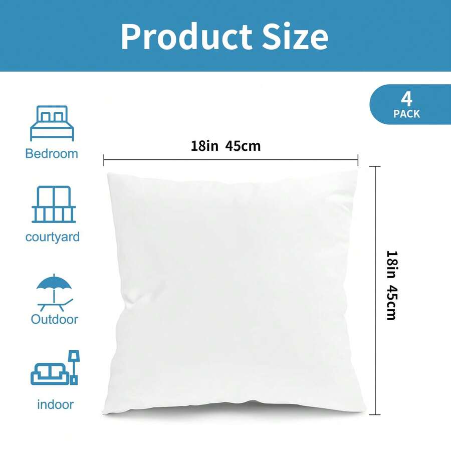4 Pack Weather Outdoor Pillow  - đánh giá và giá Pillow Insert 18X18