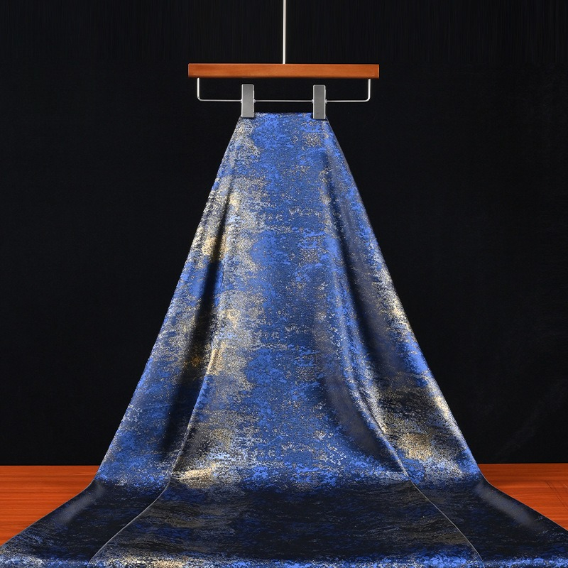 Retro Blue Gilded Gradient Tex - đánh giá và giá Home Textile