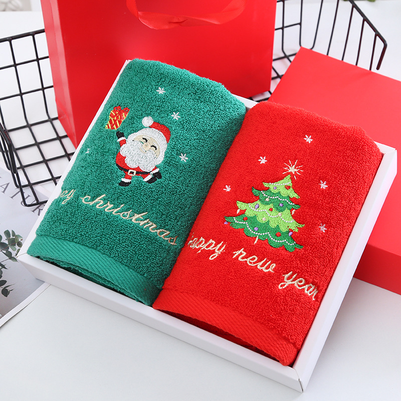 Christmas Towel Gift Box Set T - đánh giá và giá Home Textiles Face Towel