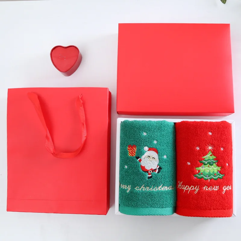 Christmas Towel Gift Box Set T - đánh giá và giá Home Textiles Face Towel