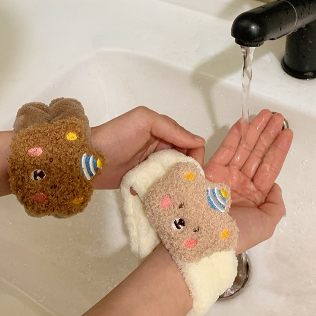 1Pair Cartoon Bear Face Wash H - đánh giá và giá Home Textiles Face Towel
